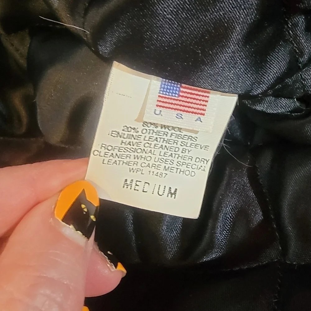 DISNEY Vintage 90's Mickey Varsity Letterman Jacket -M - Picture 14 of 14